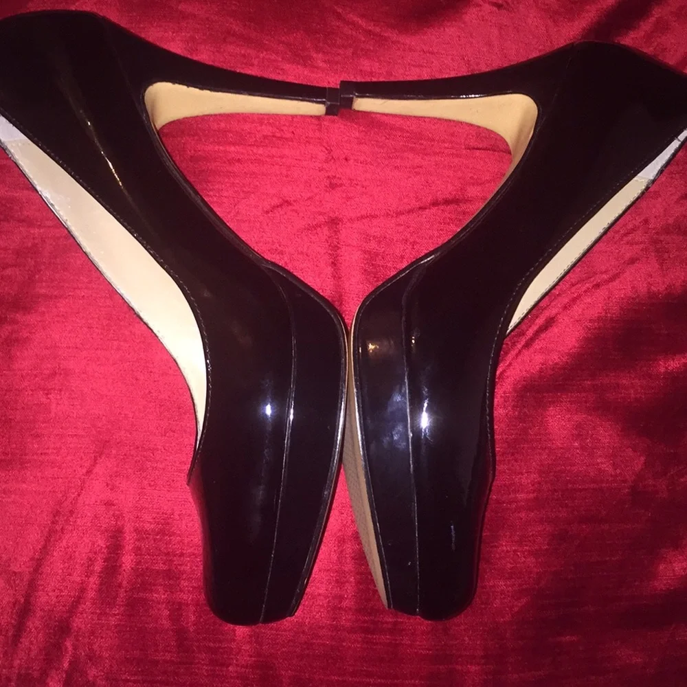 Black Patent Leather Circa Joan & David Heels
